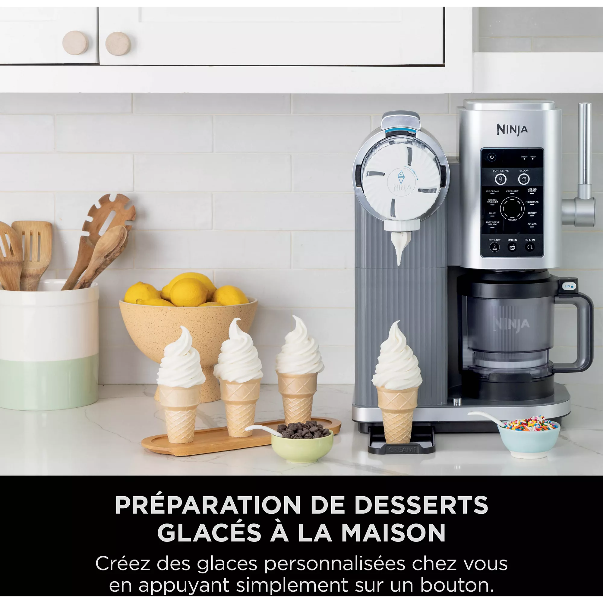 Ninja Swirl CREAMi – Machine 13-en-1 pour Glaces & Délices Givrés