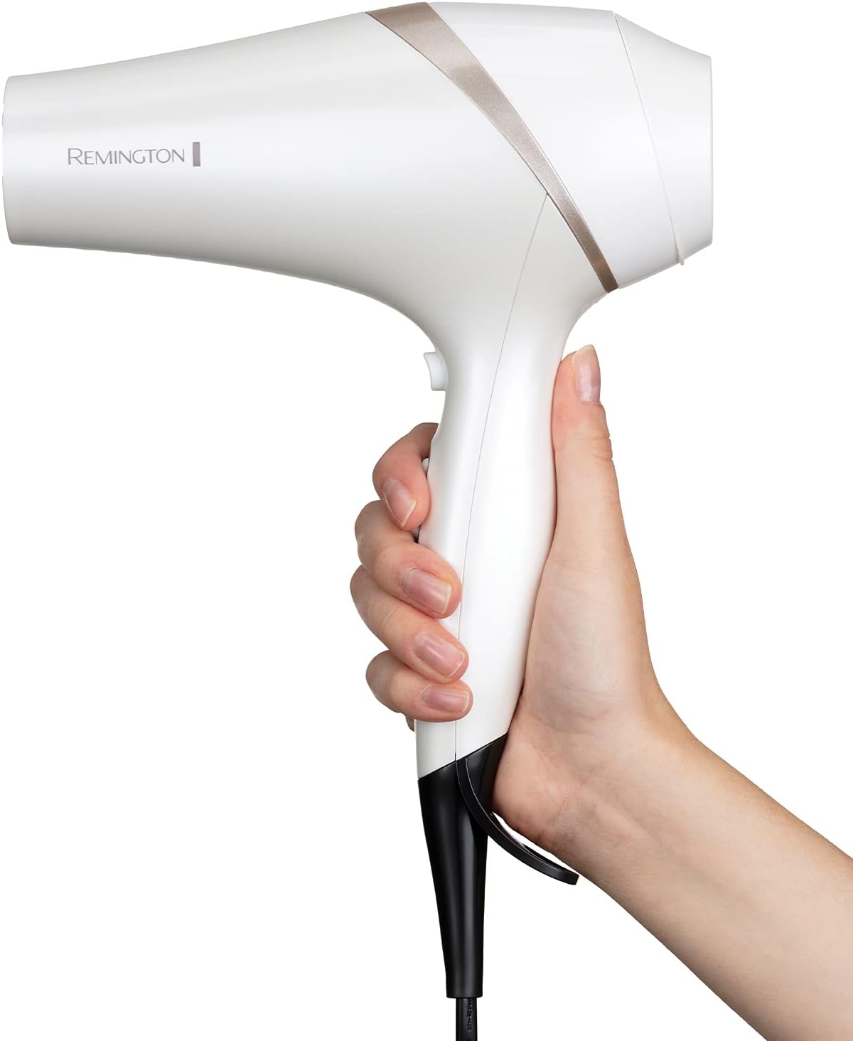 Remington HYDRAluxe AC8901 2300 W en main – design blanc