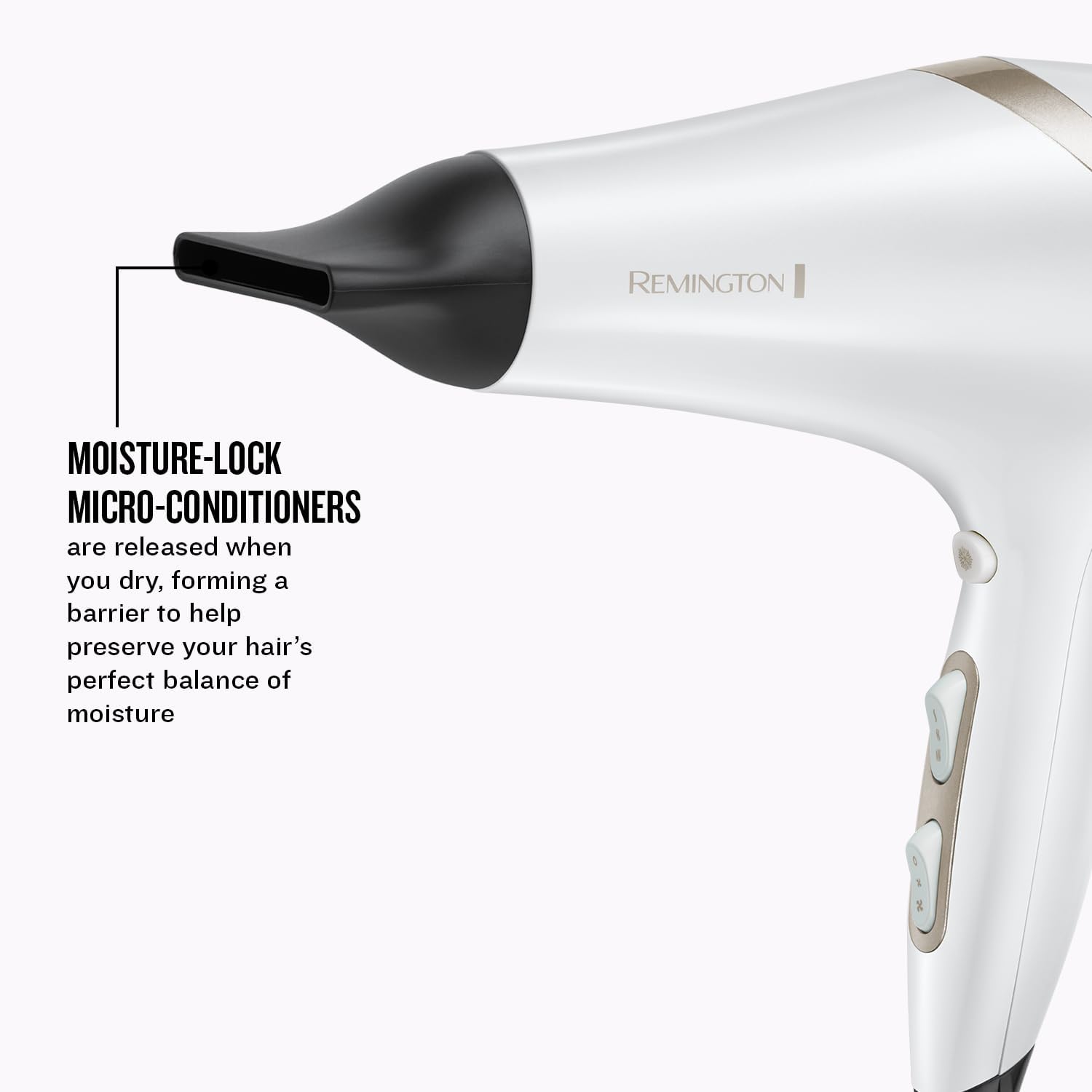 Remington HYDRAluxe Sèche-Cheveux AC8901 – 2300W, Ionic & Hydracare