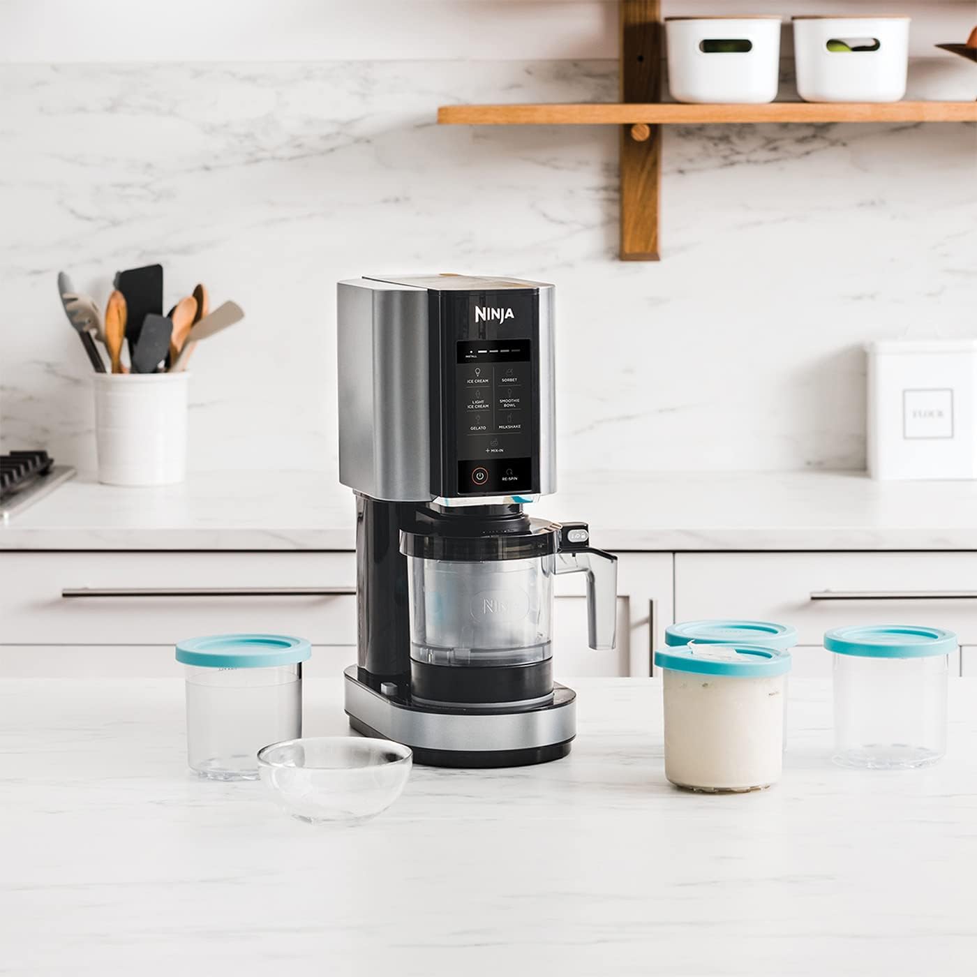 Ninja Creami – Lot de 4 Pots avec Couvercles 470 ml