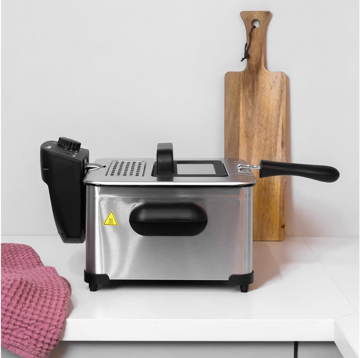 COSYLIFE Friteuse 4.5L 2000W avec Thermostat Réglable