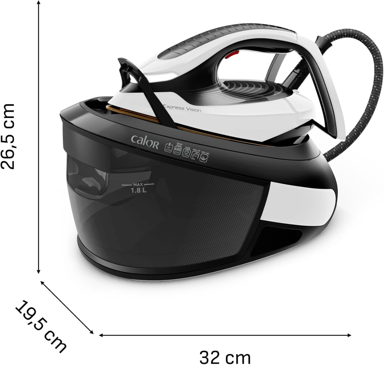 Calor Express Vision – Centrale Vapeur 8 bars Fabriqué en France – SV8156C0