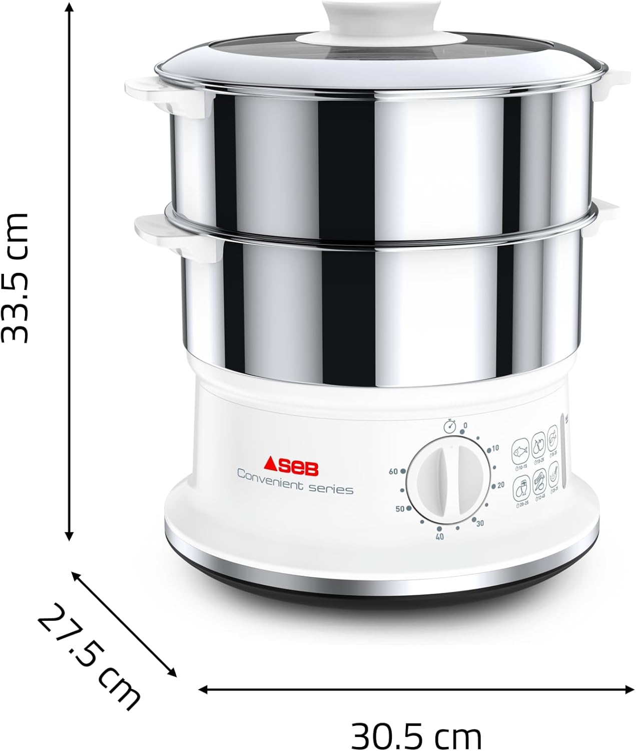 SEB Cuisseur a vapeur Convenient Series Inox
