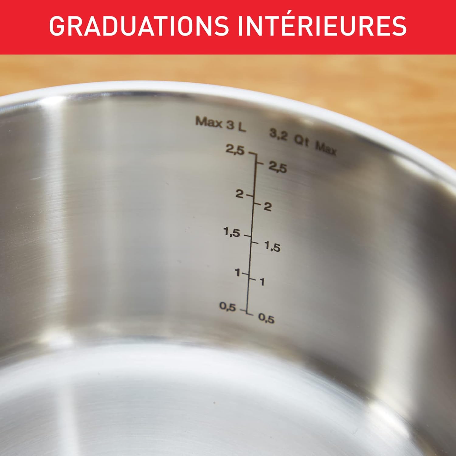 Tefal Duetto On – Batterie de cuisine 9 pièces induction en acier inoxydable