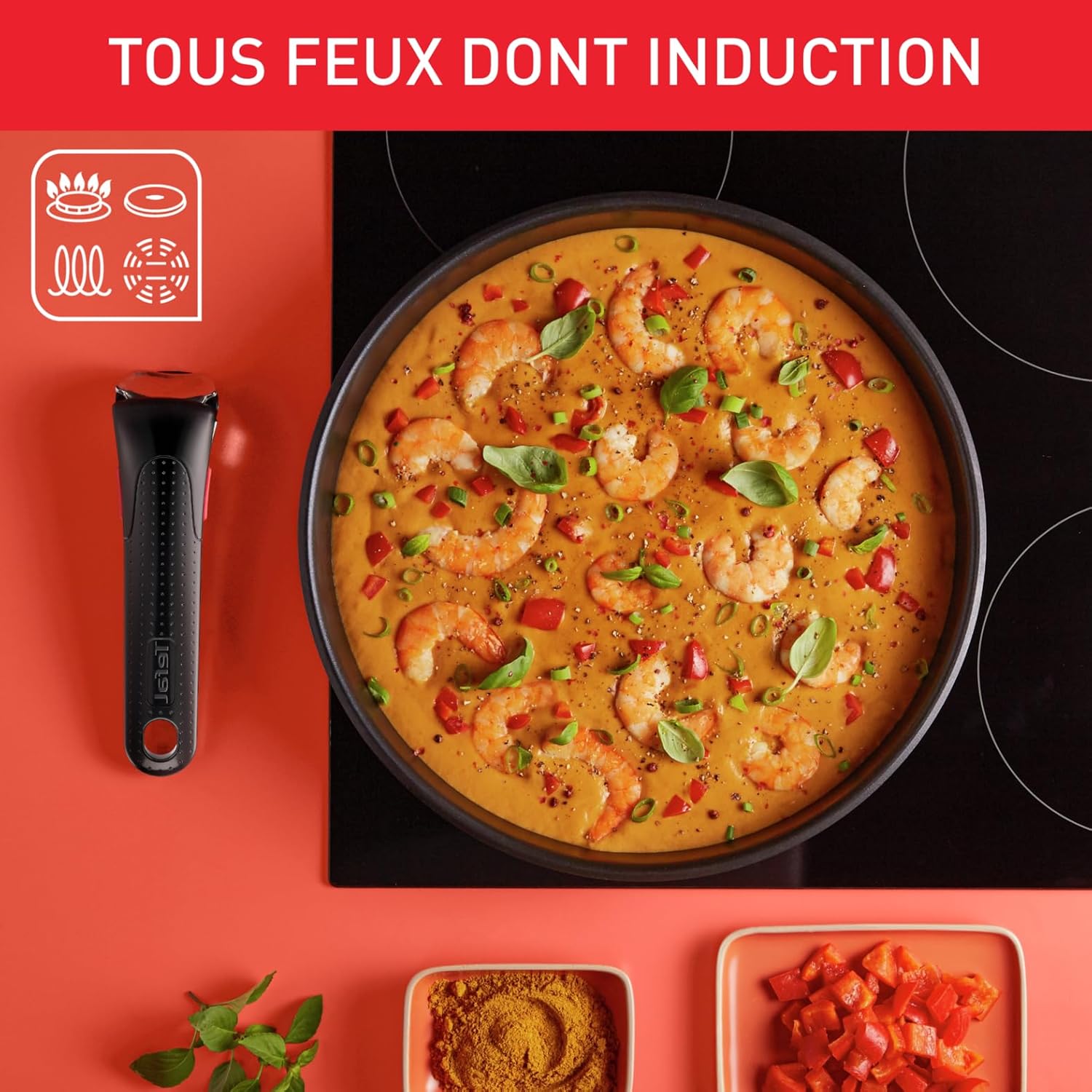 Tefal Ingenio Batterie de Cuisine 20 Pièces avec Poignées Amovibles