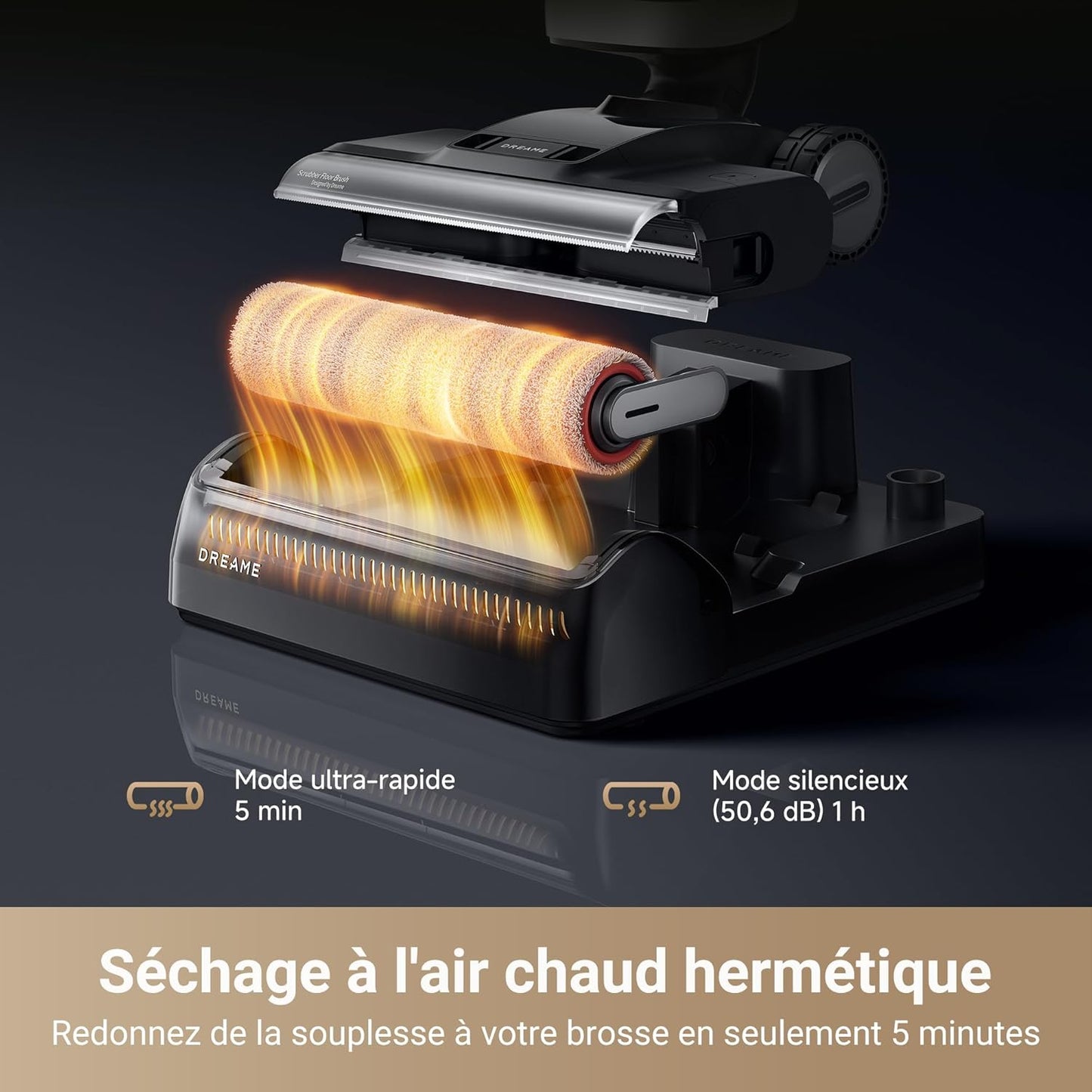 dreame H14 Pro Aspirateur Laveur Sec Et Humide, Design Plat à 180°