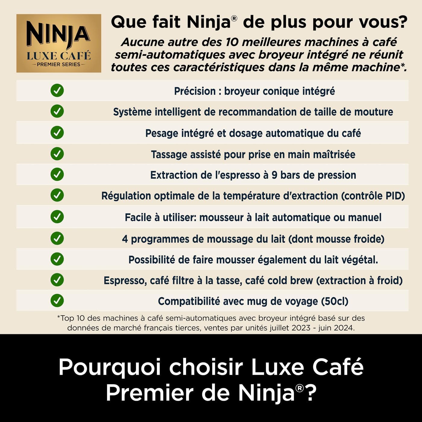 Ninja Luxe Café Premier ES601EU – Machine Espresso