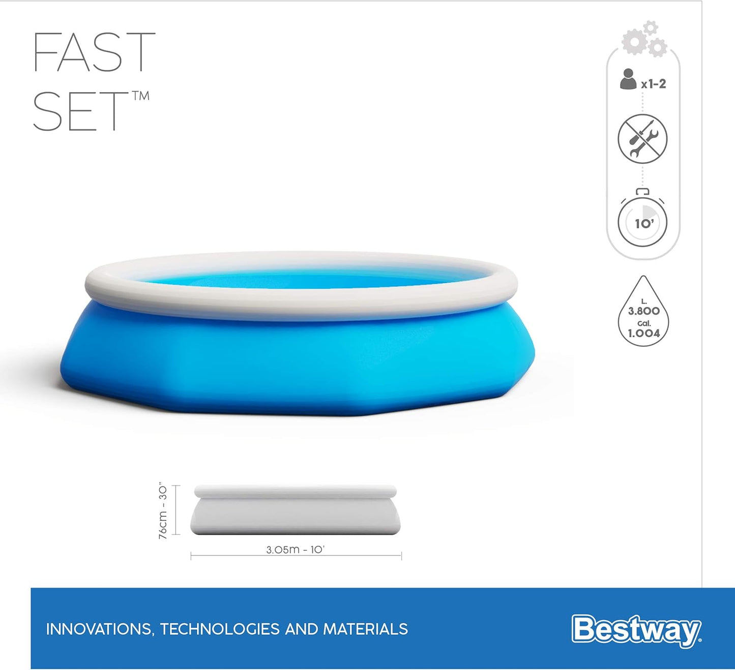 Bestway Piscine - 305 x 76 cm
