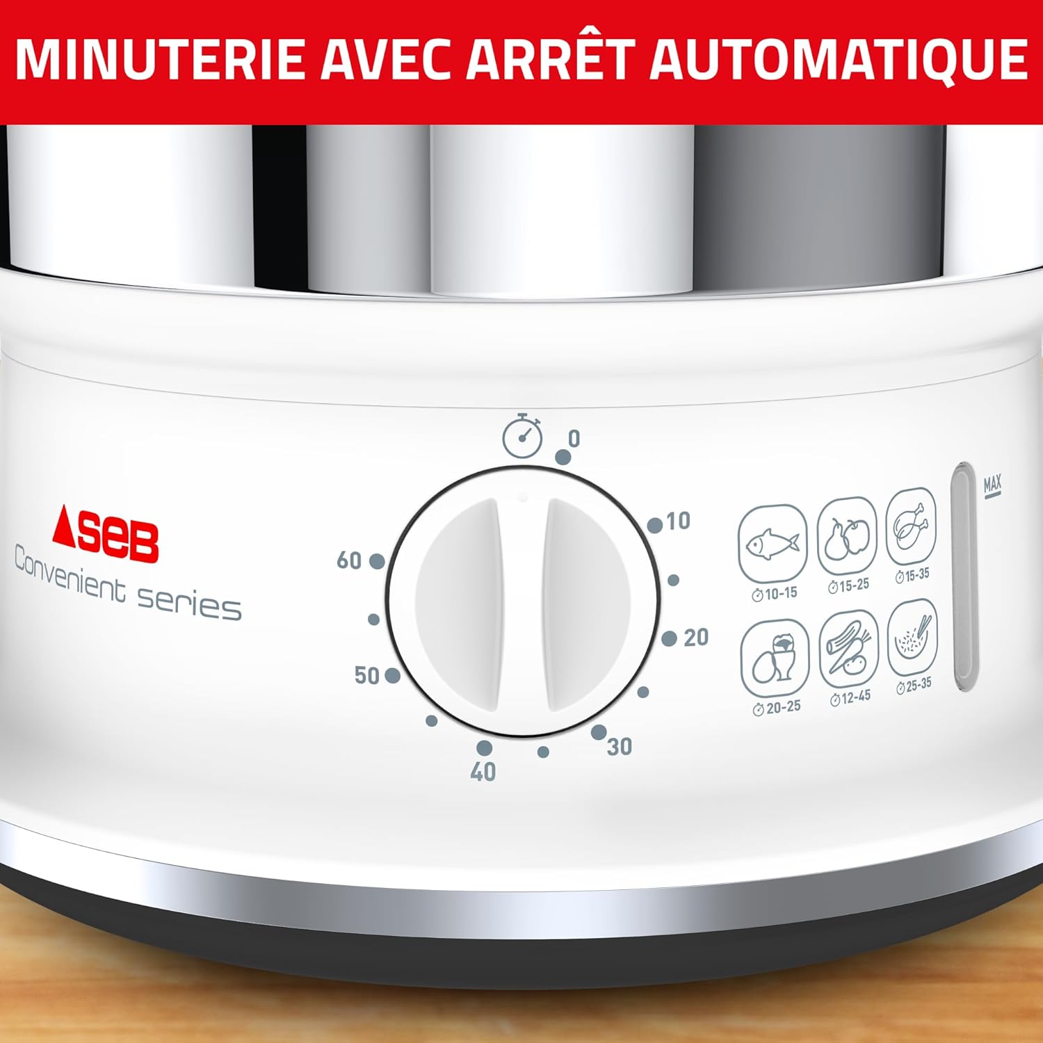 SEB Cuisseur a vapeur Convenient Series Inox