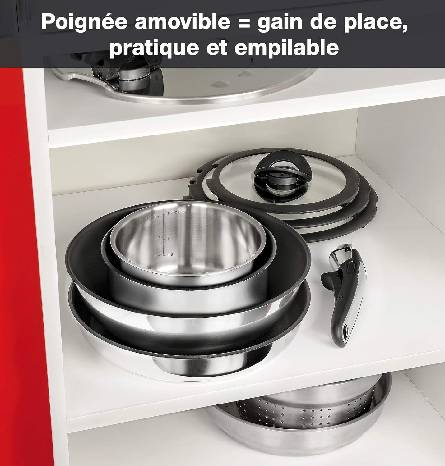 Seb Compact Inox Batterie de cuisine 20 pièces