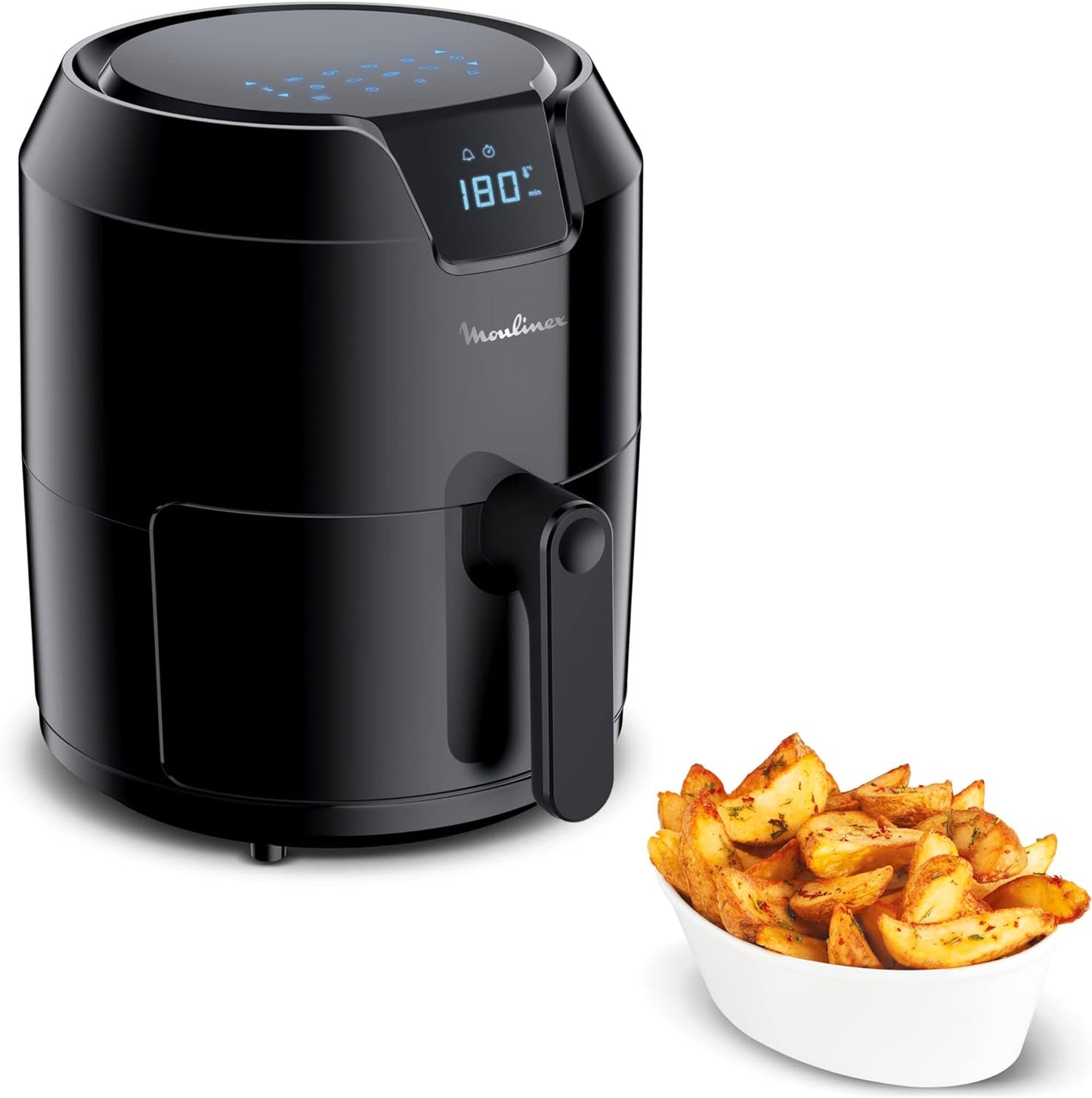 Moulinex Friteuse sans huile XL + gril, 4,2 L, 6 personnes, 8 programmes,