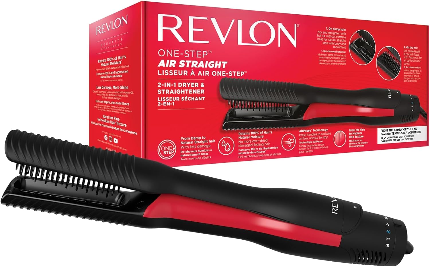 REVLON ONE-STEP Air Straight 2-IN-1