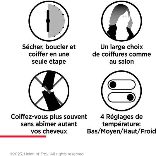 REVLON Brosse coiffante multi-usages One-Step de REVLON - 3-EN-1