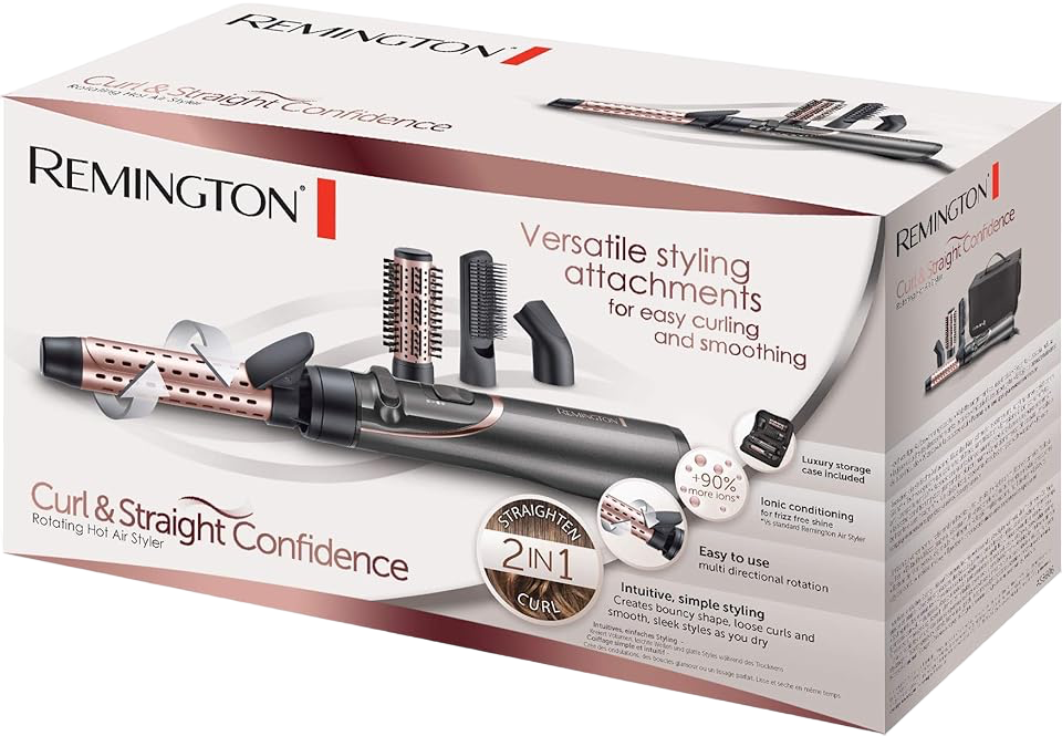 Remington LA BROSSE SOUFFLANTE ROTATIVE CURL & STRAIGHT CONFIDENCE