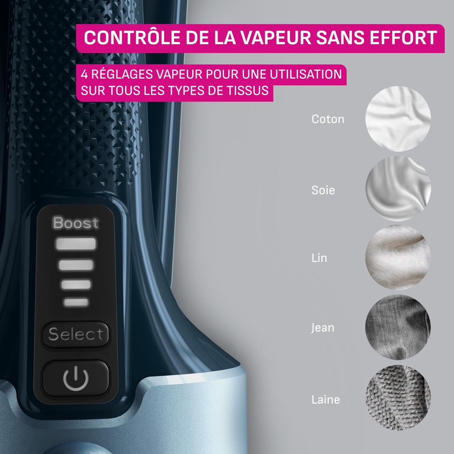 Calor Défroisseur Vapeur 3-en-1 pour Vêtements | Steamer Puissant Chauffe Rapide