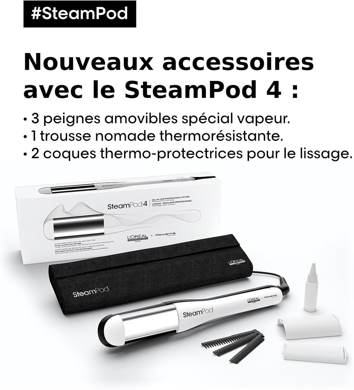SteamPod 4 - Lisseur Boucleur Vapeur Professionnel