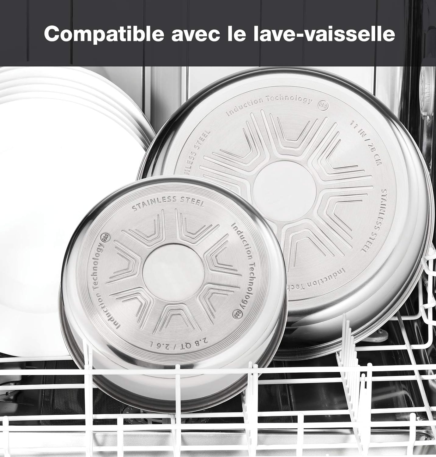 Seb Compact Inox Batterie de cuisine 20 pièces