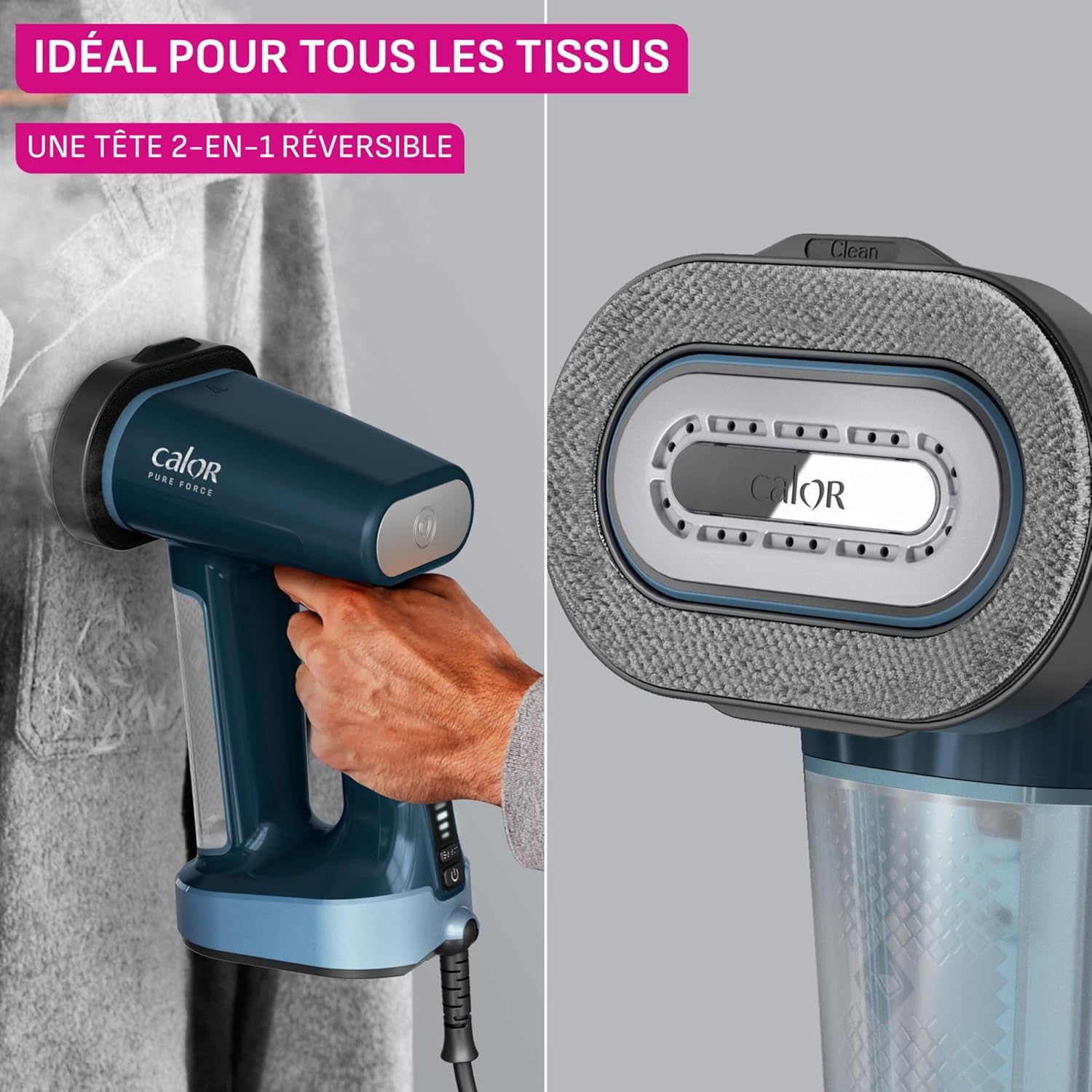Calor Défroisseur Vapeur 3-en-1 pour Vêtements | Steamer Puissant Chauffe Rapide