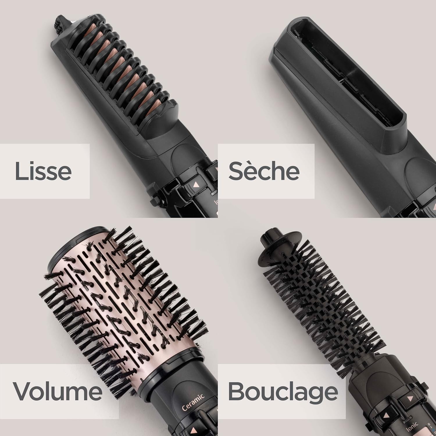 BaByliss - AS960E - Brosse soufflante Beliss Big Hair 1000 4-en-1 Rotative