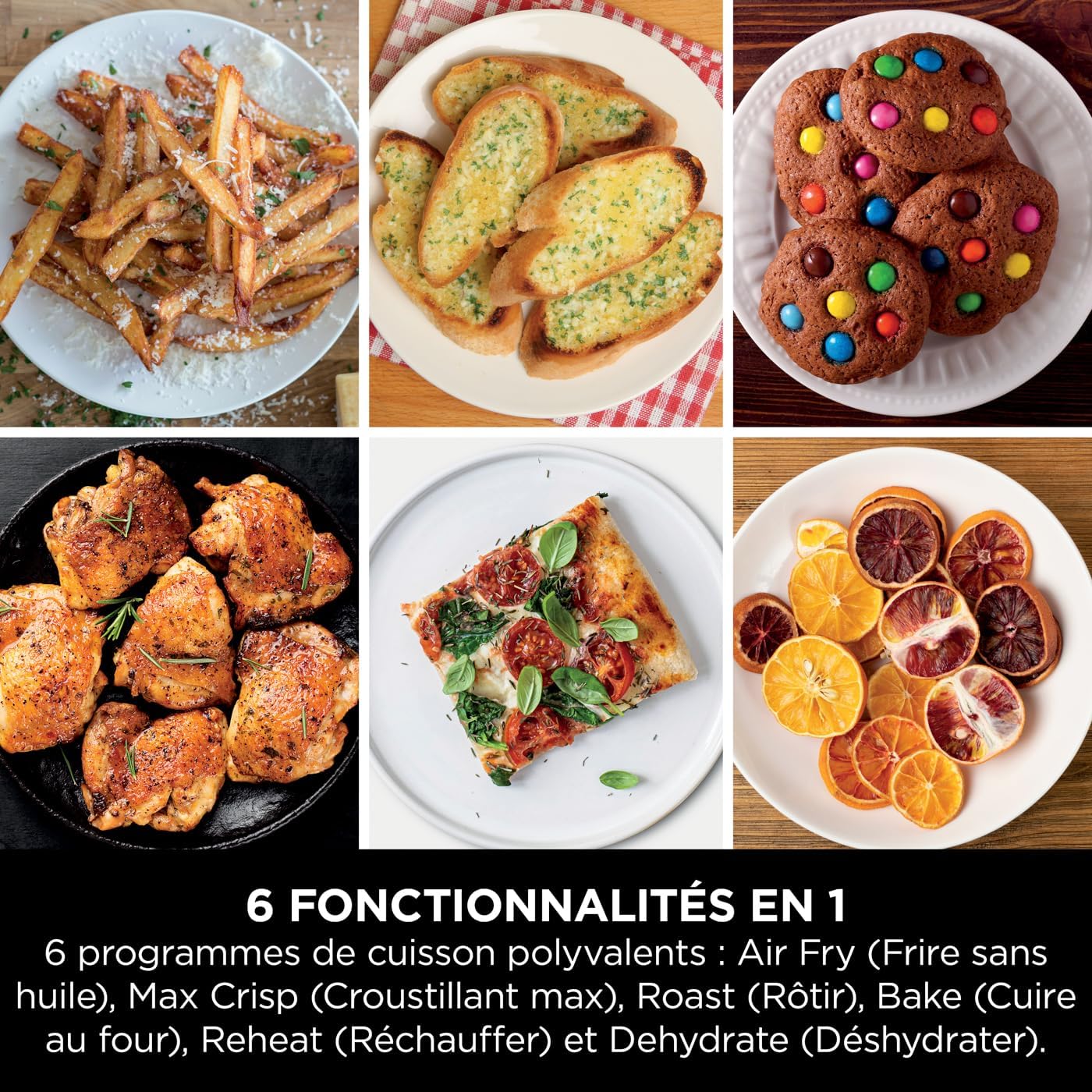 Ninja Double Stack Friteuse verticale sans huile à 2 tiroirs, 4 niveaux cuisson