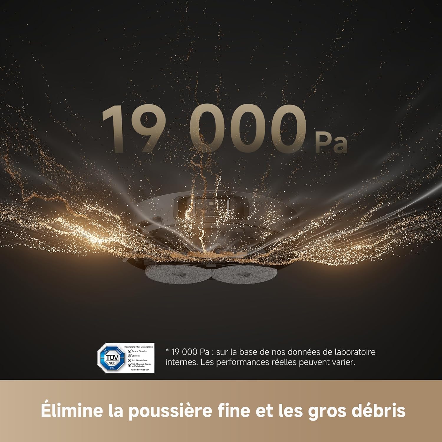 Dreame L40S Pro Ultra Noir – Robot Aspirateur Laveur Auto-Nettoyant 19000 Pa