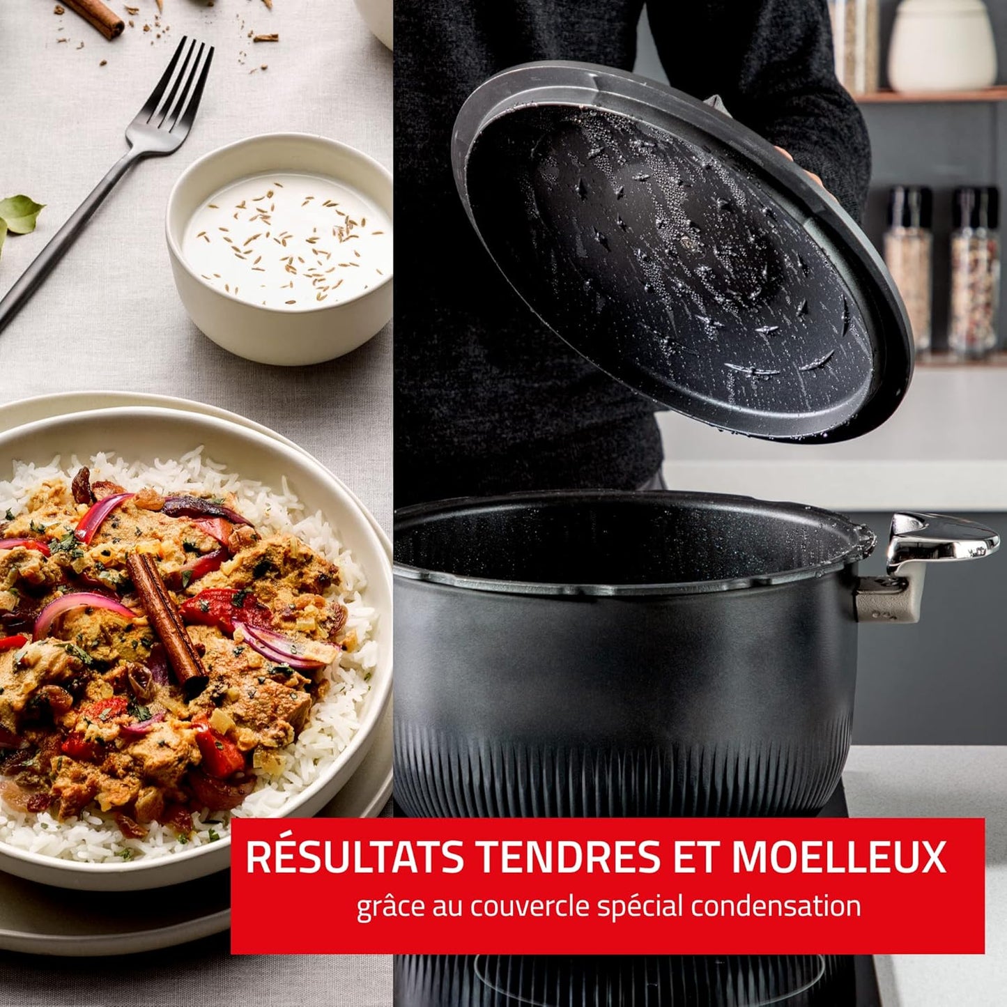 SEB Tempo Autocuiseur 6l Inox Noir