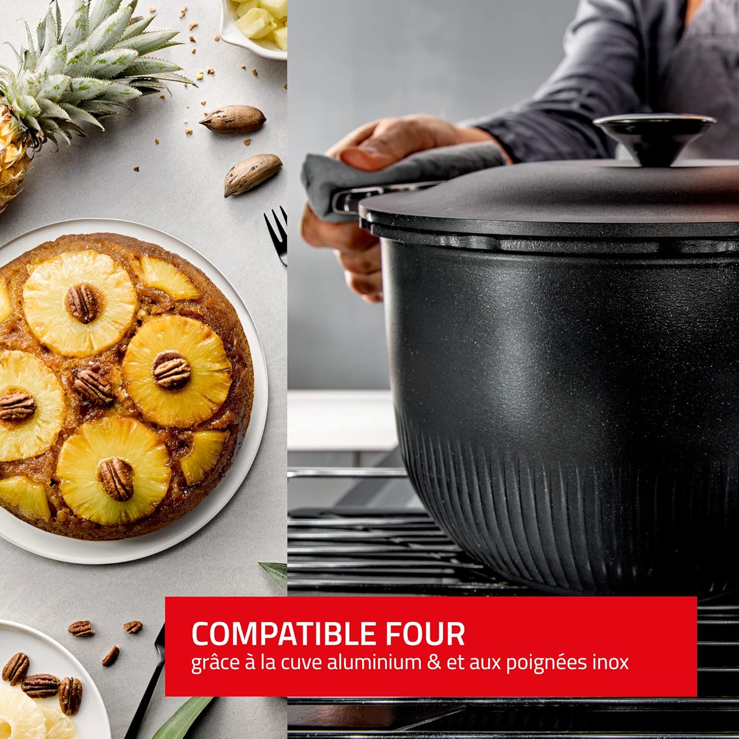 SEB Tempo Autocuiseur 6l Inox Noir