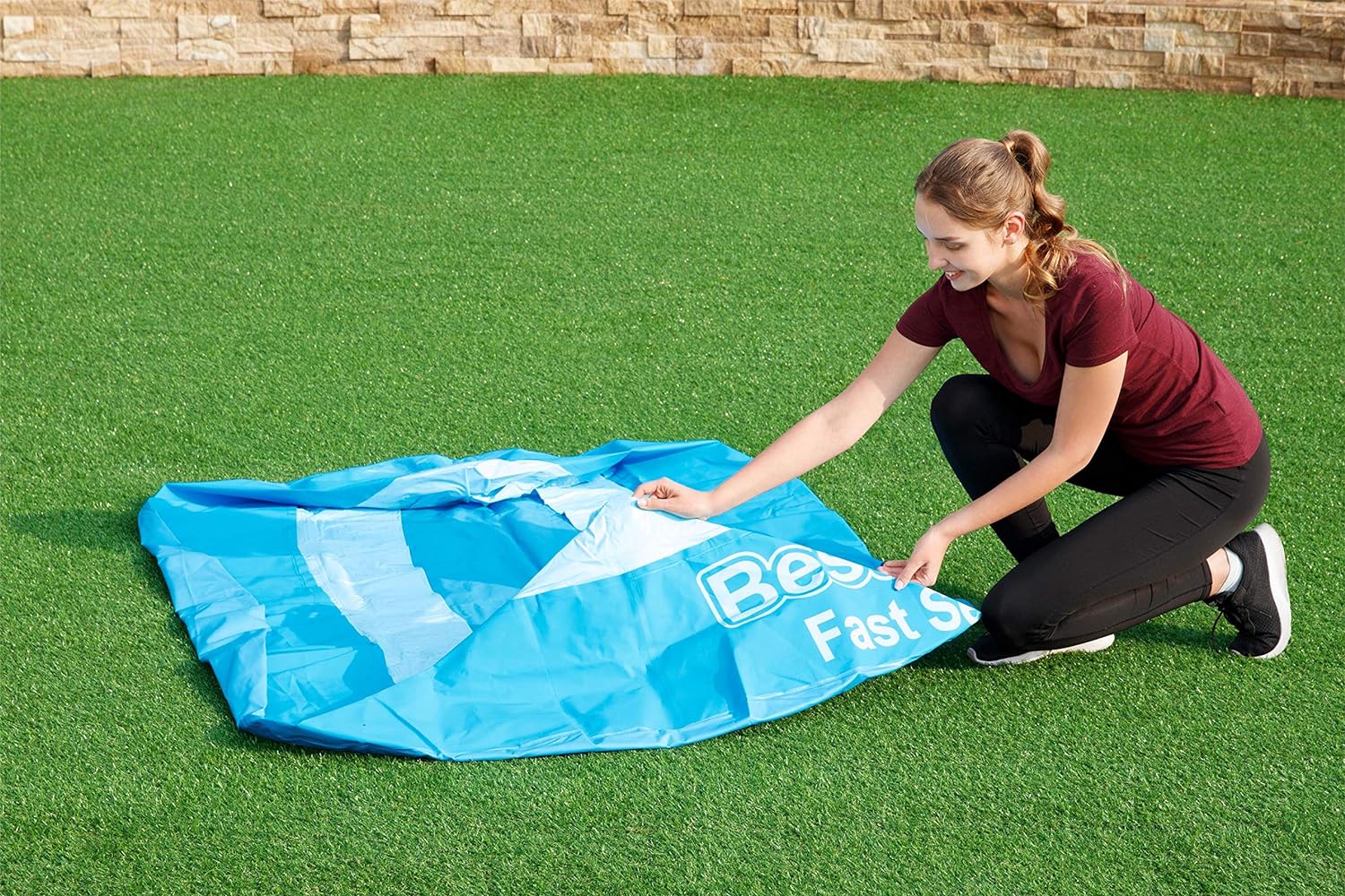 Bestway Piscine autoportante Fast Set™ ronde 244 x 61 cm