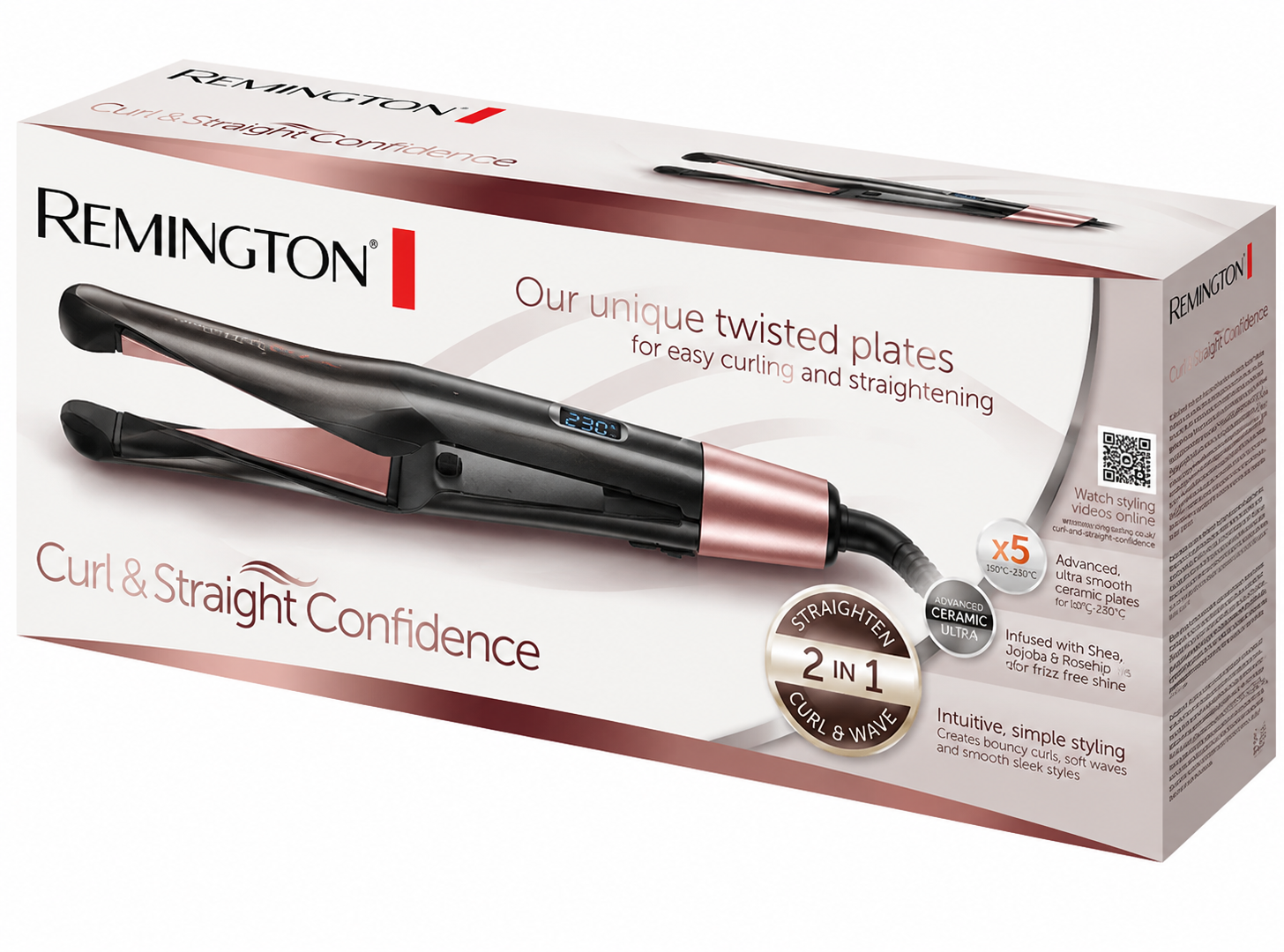 Remington Curl & Straight Confidence – Lisseur-Boucleur 2-en-1 (S6606) – photo 7 – Algérie