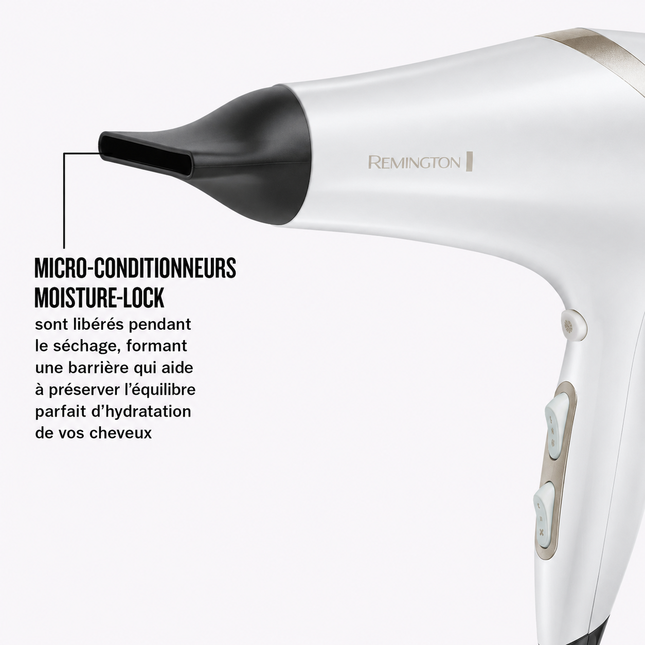 Remington HYDRAluxe AC8901 – micro-conditionneurs Moisture Lock pour préserver l'hydratation