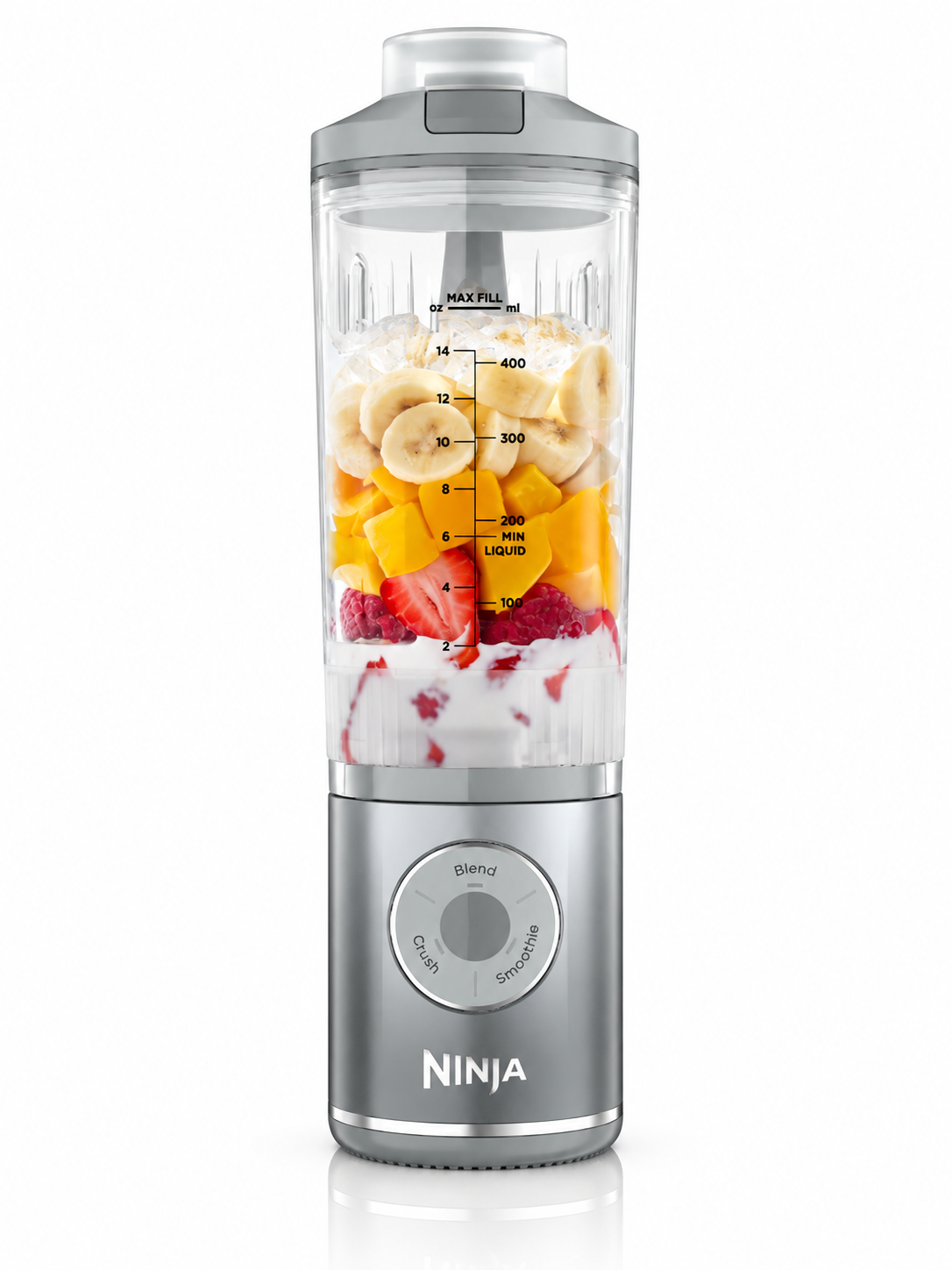 Ninja Blast Max – Blender Portable Sans Fil Rechargeable 570 ml | Auto-iQ Smoothie & Glace