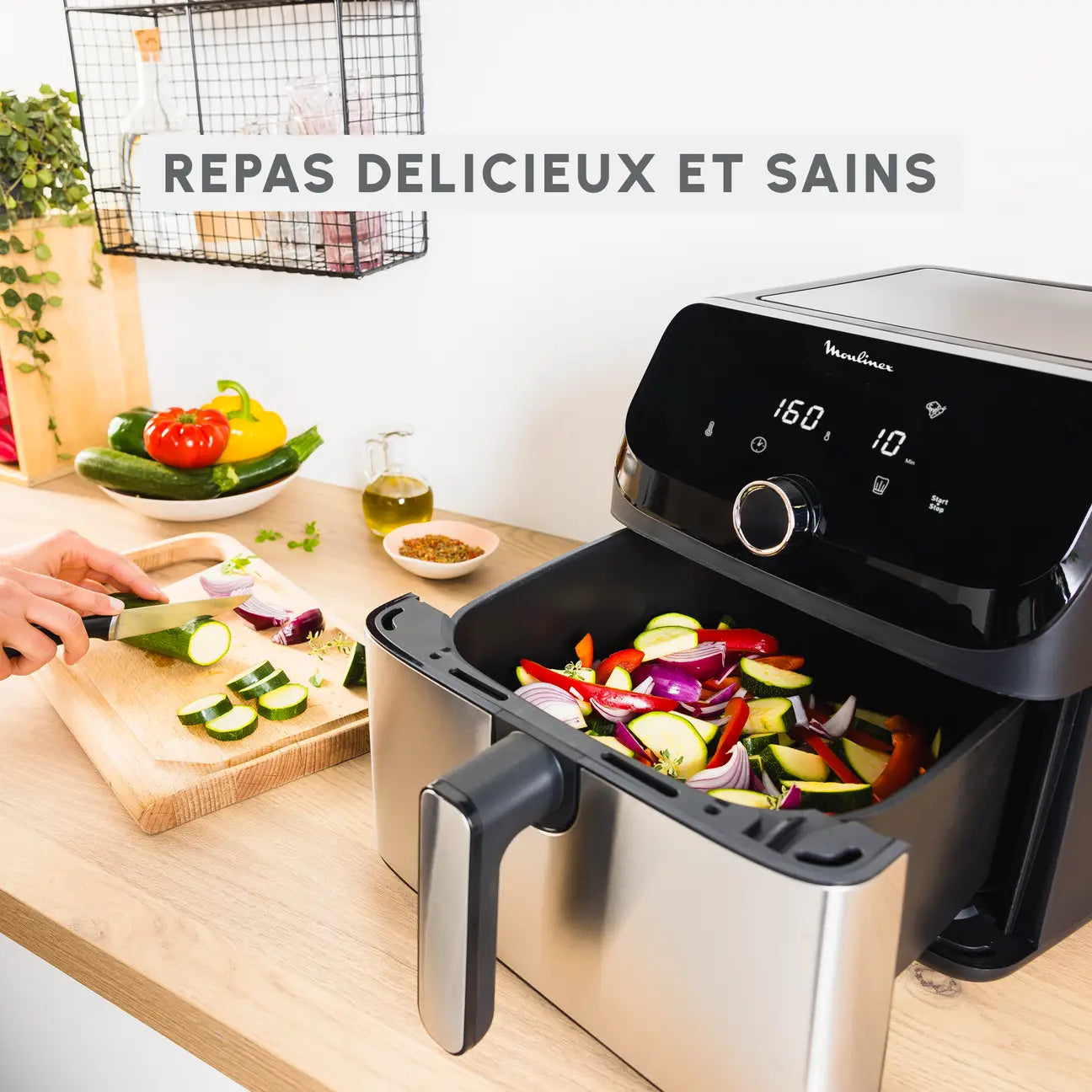 Moulinex Easy Fry Mega – La friteuse sans huile XXL pour des repas sains et savoureux