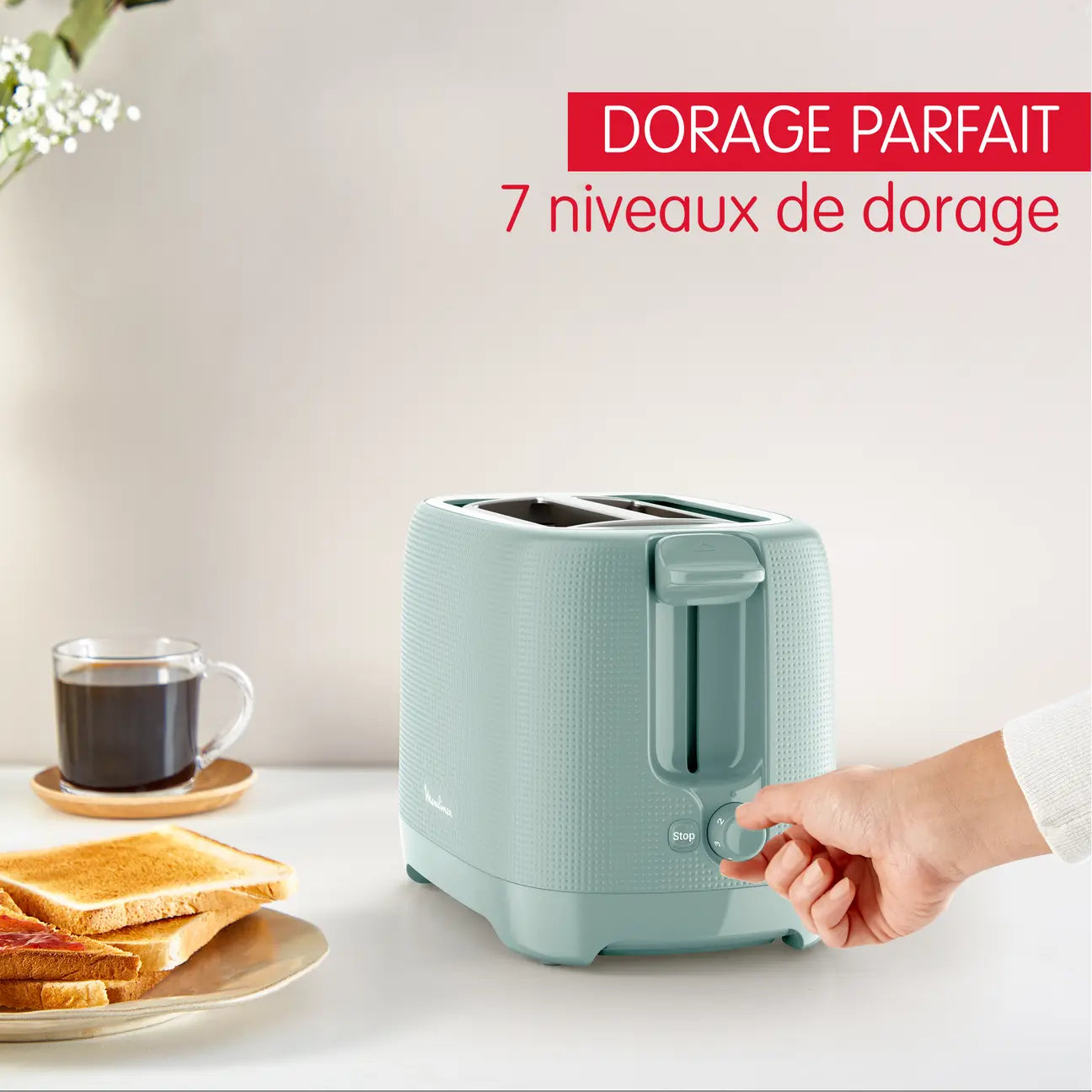 Moulinex Grille-pain 2 fentes Morning