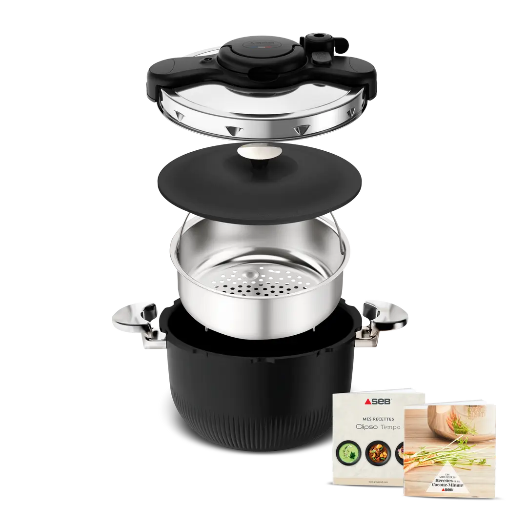 SEB Tempo Autocuiseur 6l Inox Noir