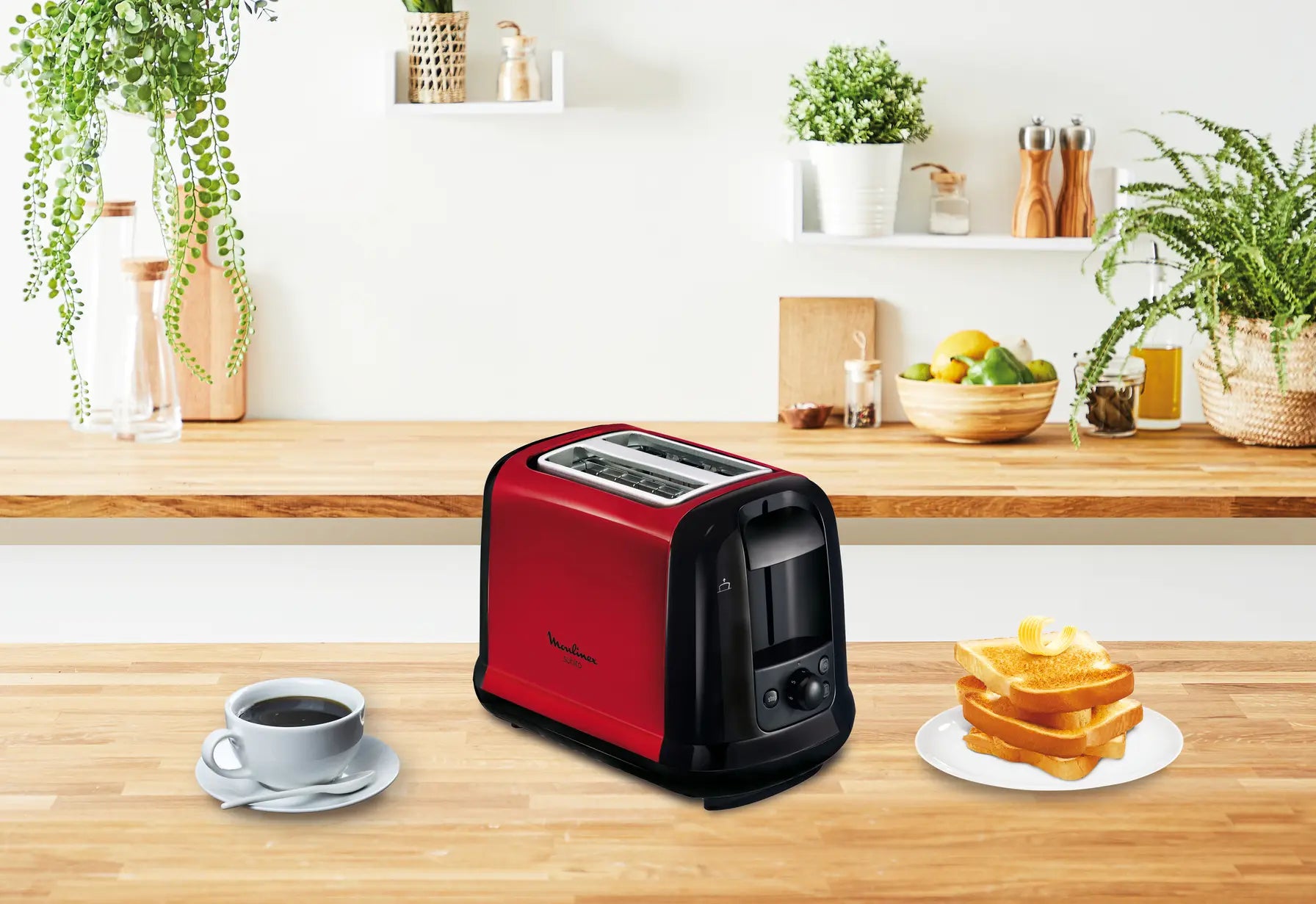 Moulinex Subito 2 fentes rouge