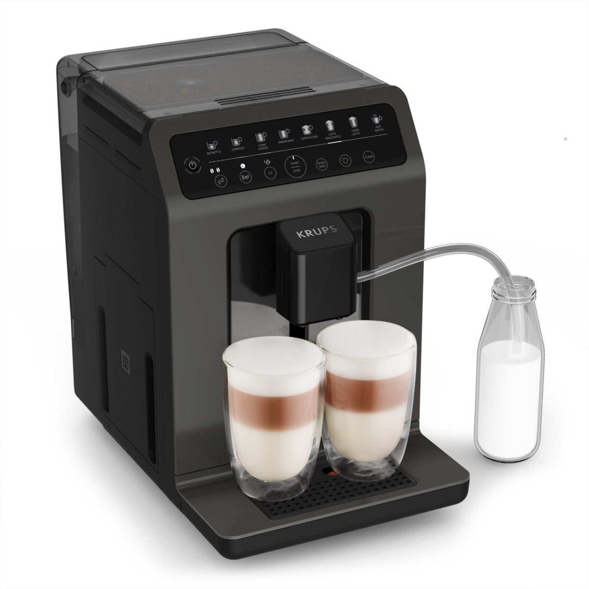 Machine à Café Krups Evidence EA89Z – Expresso Automatique avec Broyeur & One-Touch Cappuccino