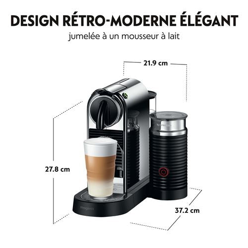 Machine à café Nespresso Magimix Citiz & Milk Chrome