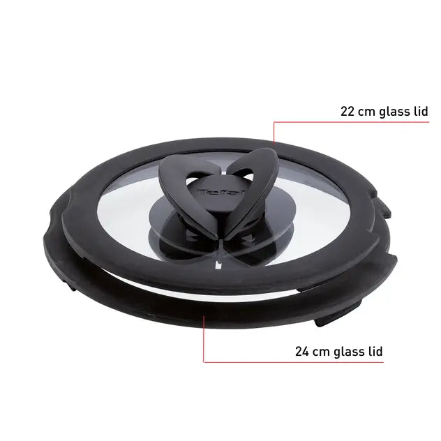 Tefal Ingenio Couvercles en verre 22/24 cm