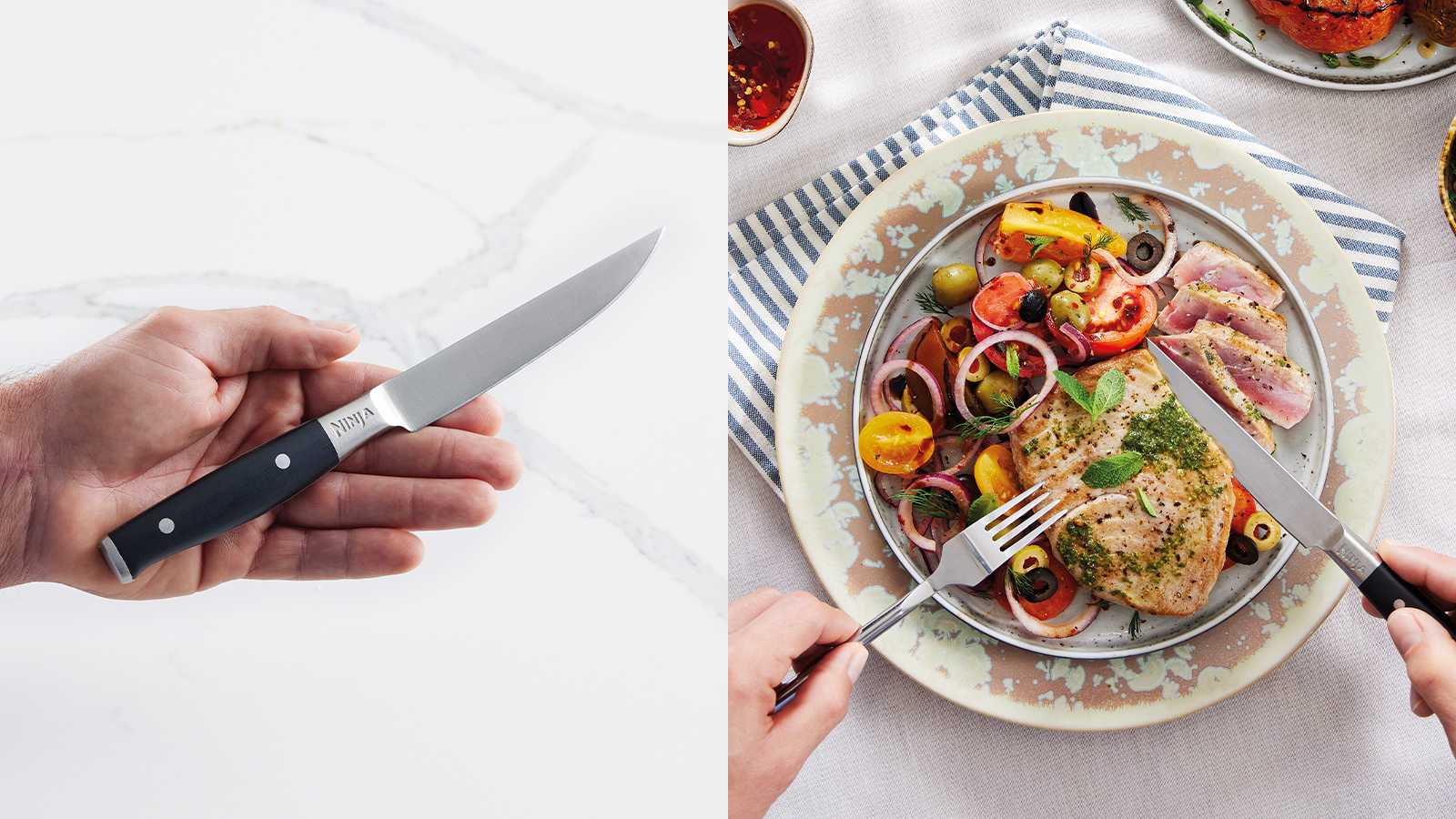 Ninja Bloc 12 Pièces avec Couteaux en Acier Inoxydable StaySharp