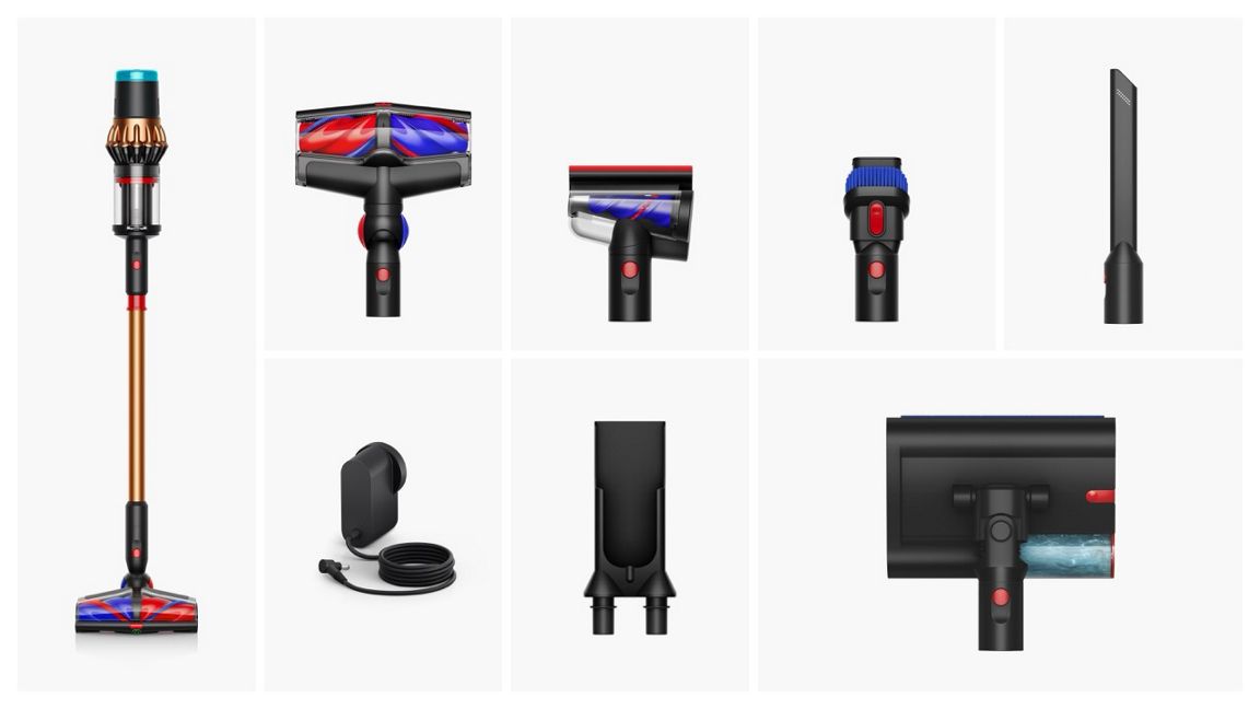 Dyson V16 – Accessoires et tête All Floors