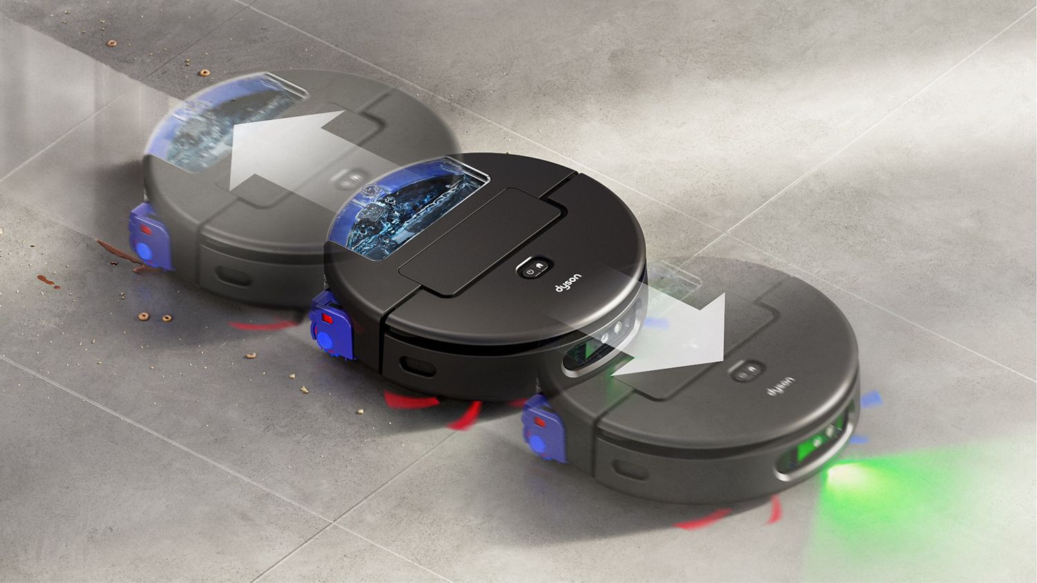 Dyson Spot Scrub Ai robot aspirateur laveur noir détection IA Algérie ClickBuyDZ