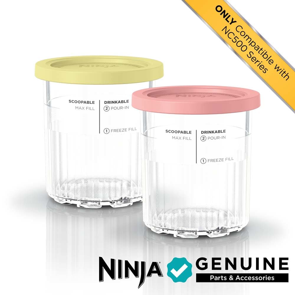 Ninja CREAMi XL bols 709 ml couvercles corail et jaune