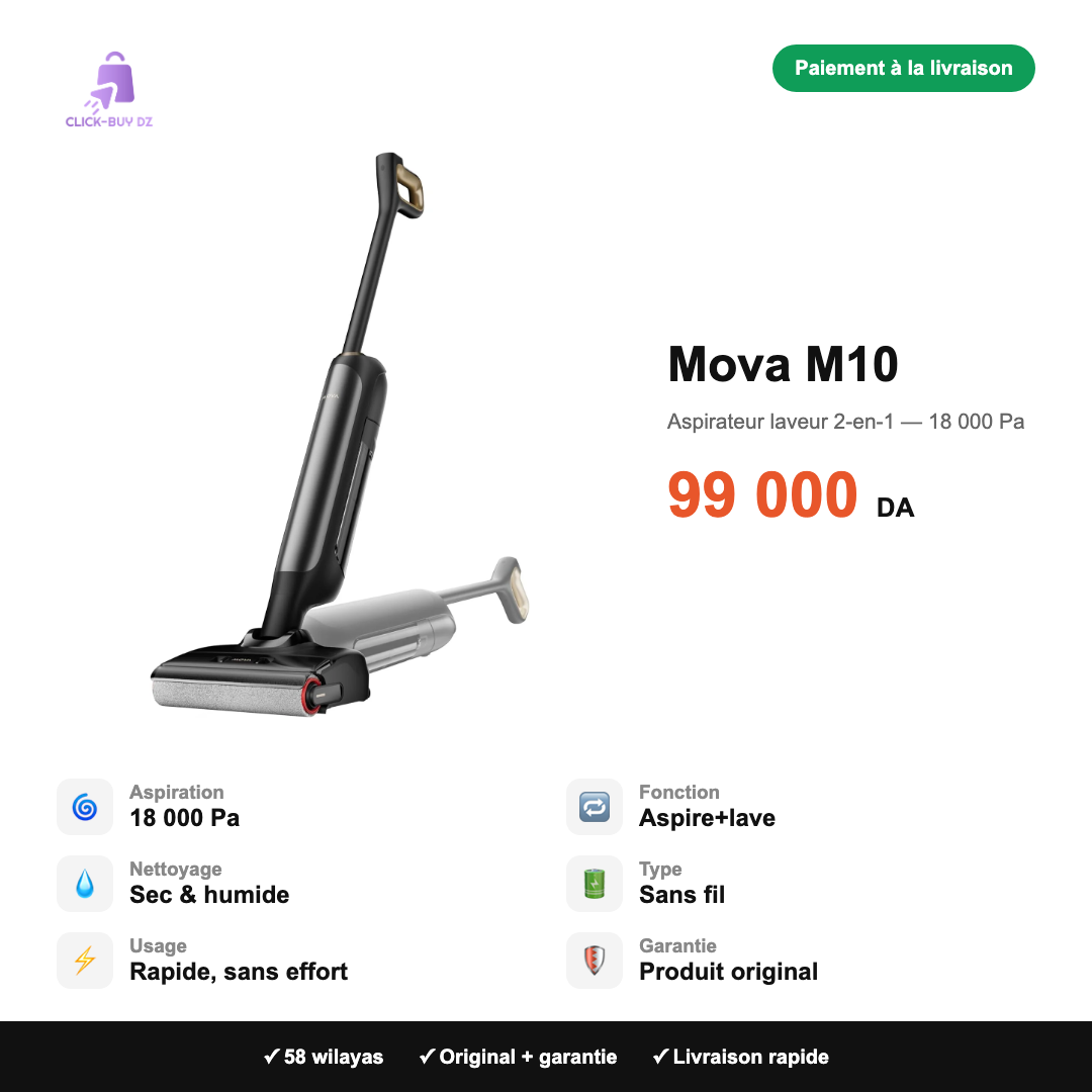 Mova M10 — spécifications