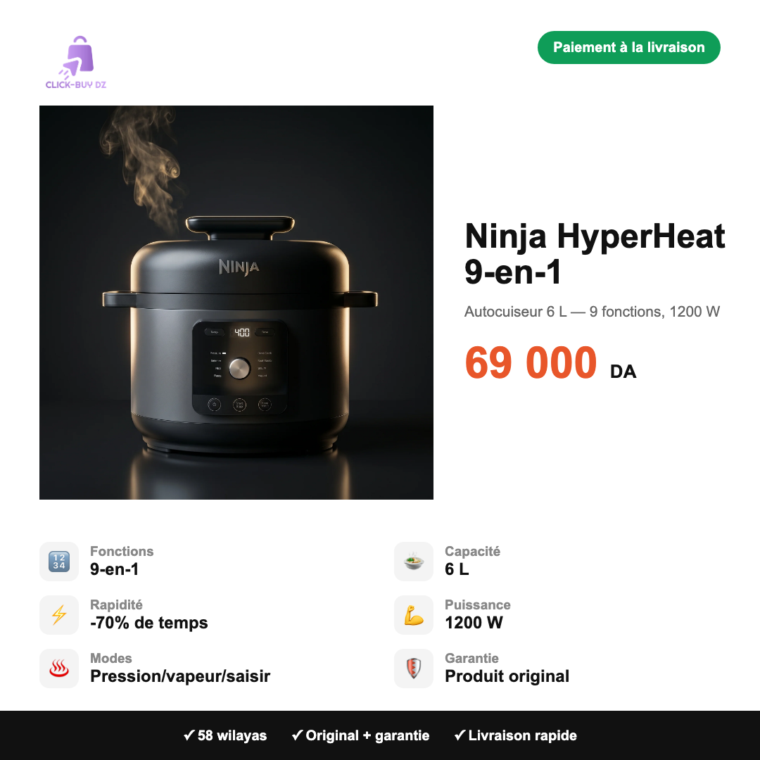 Ninja HyperHeat 9-en-1 — spécifications