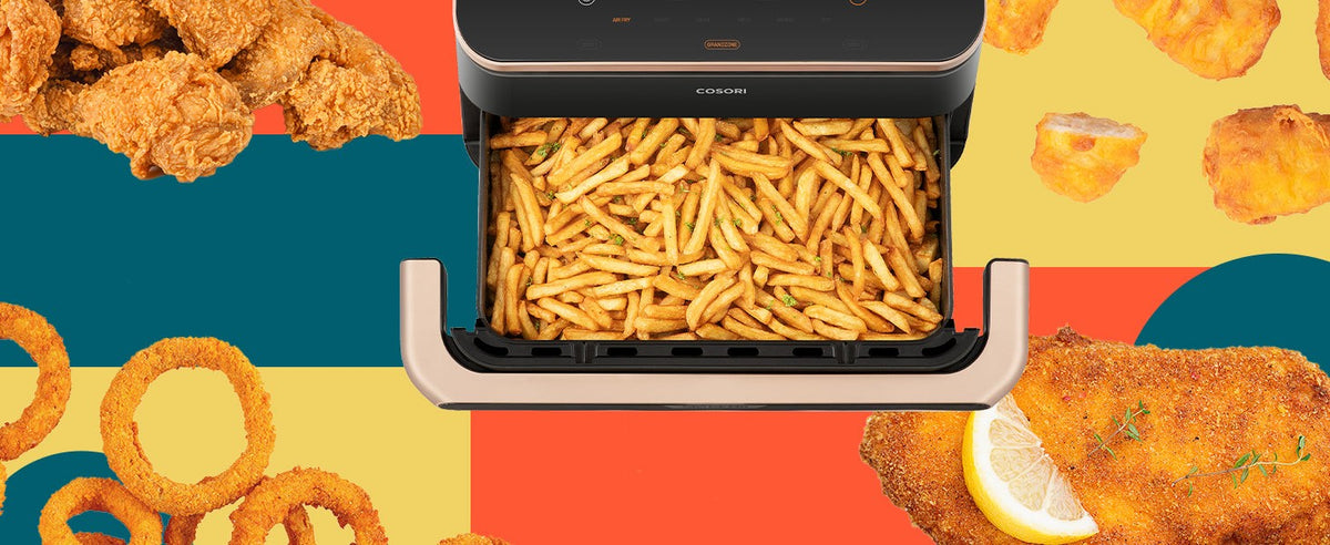 Frites croustillantes cuites avec la fonction Air Fry de la Cosori TwinFry