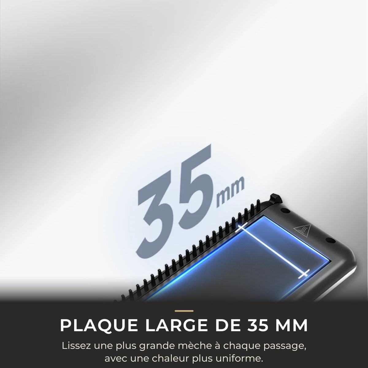 Plaque large de 35 mm du lisseur Dreame AuraSteam Straight
