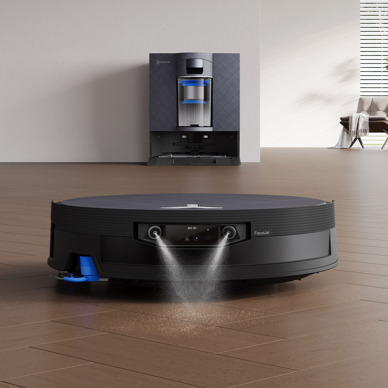 Ecovacs Deebot X12 OmniCyclone aspirateur robot laveur noir 22 000 Pa FocusJet station OMNI Algérie