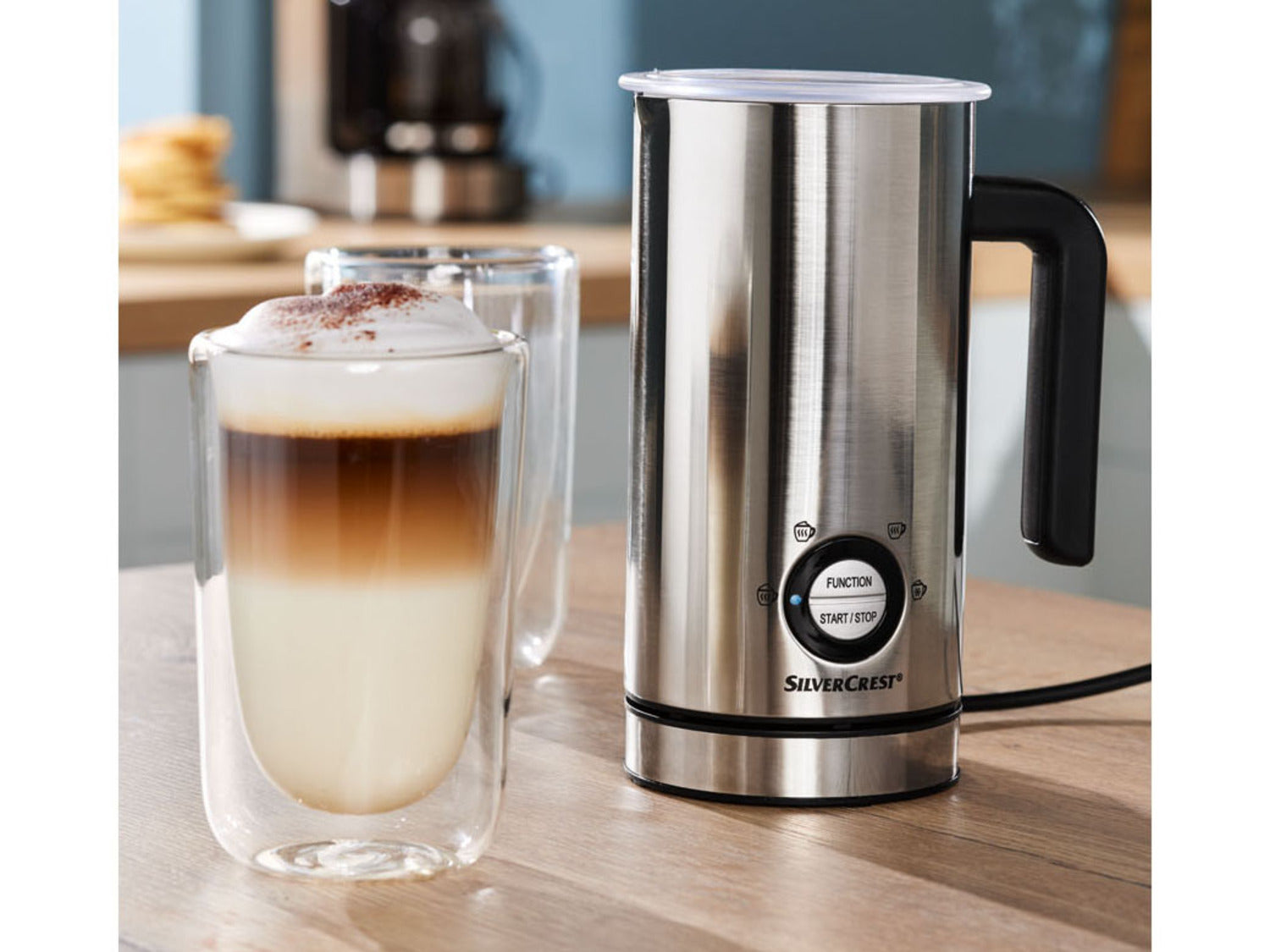 SILVERCREST® KITCHEN TOOLS Mousseur à lait électrique, 500 W