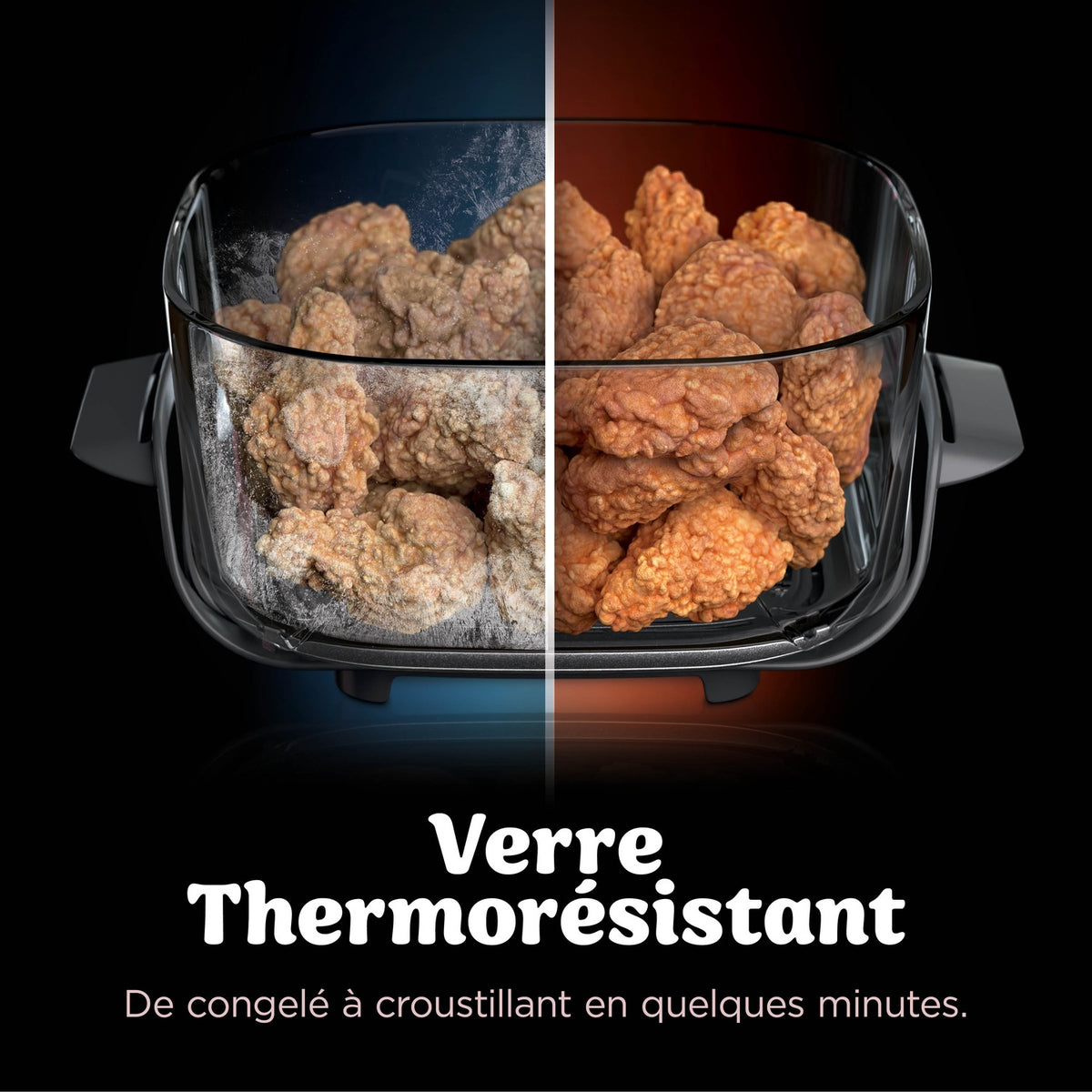 Verre thermorésistant : de congelé à croustillant en quelques minutes