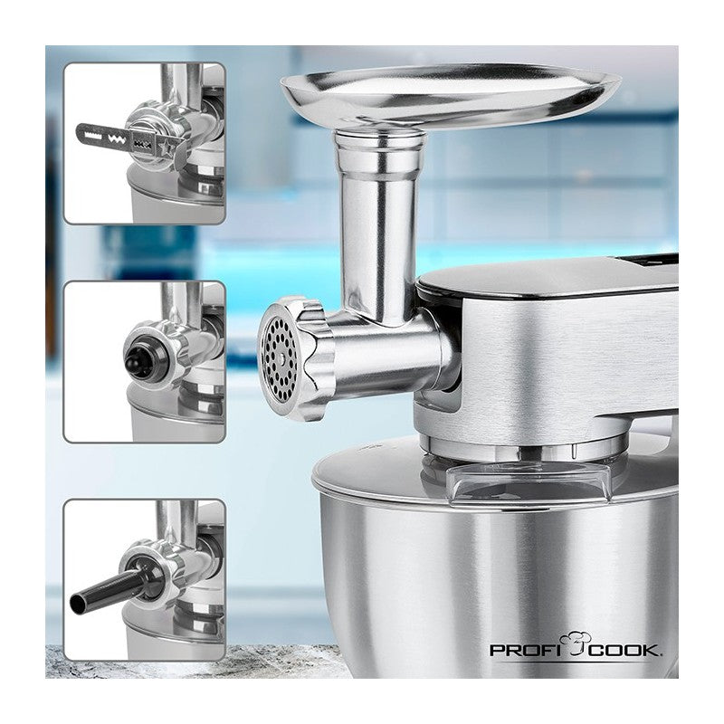 Proficook Robot pétrin Multifonctions 3en1 6,5L 1500W